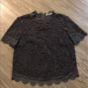 zara lace top