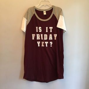 Maroon Sleep Shirt | PINK by Victoria's Secret