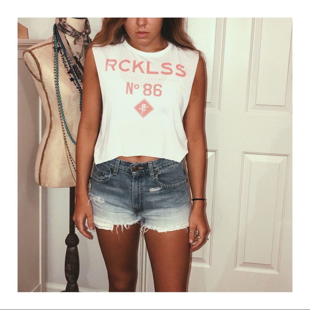 PacSun RCKLSS Cropped Tank