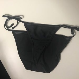 Black mesh bikini bottoms