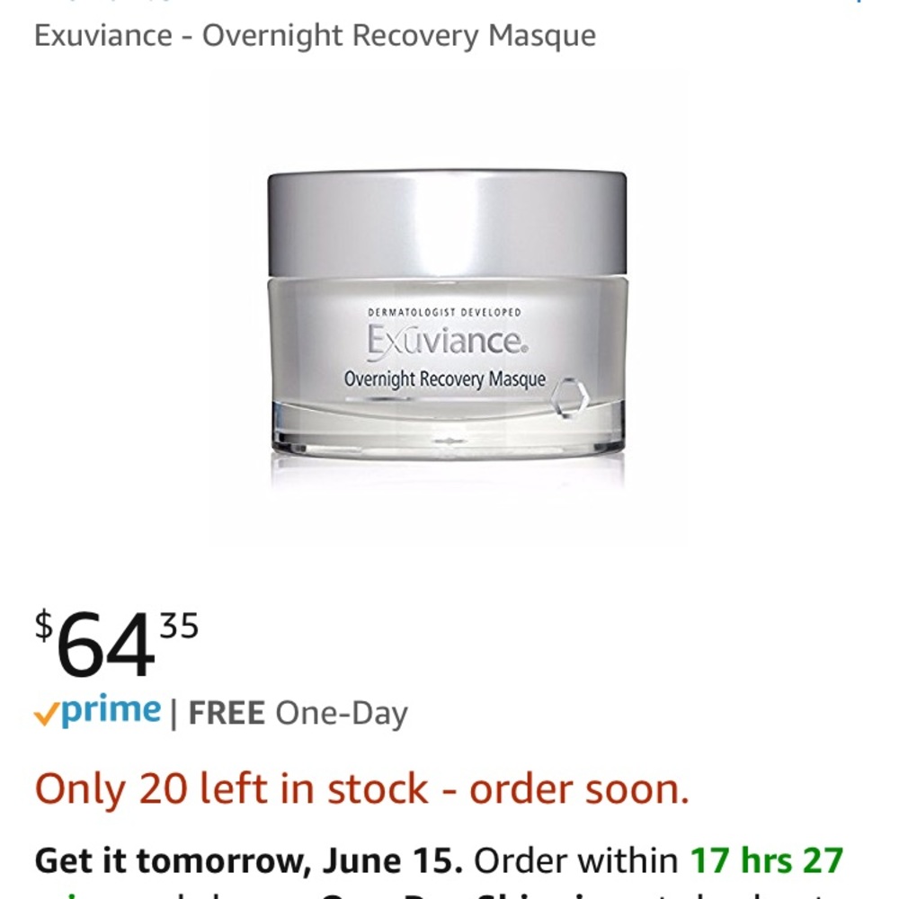 New exuviance overnight mask