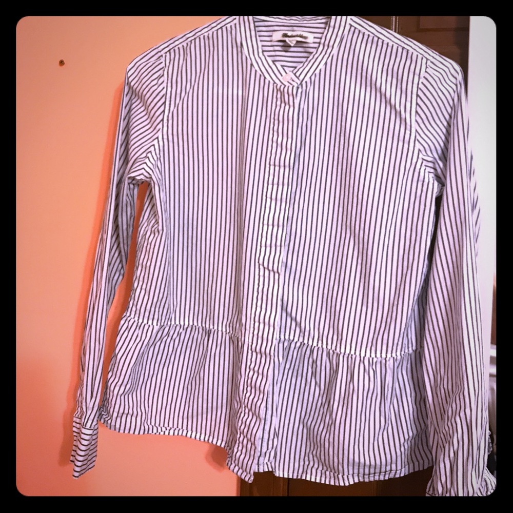 Madewell peplum button down