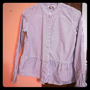 Madewell peplum button down