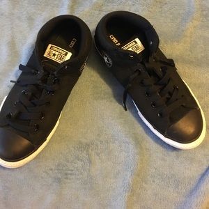 Never worn! Black converse