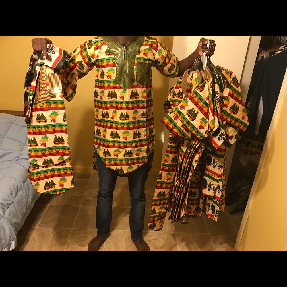 New fashion African color shirts