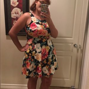 Floral skater dress