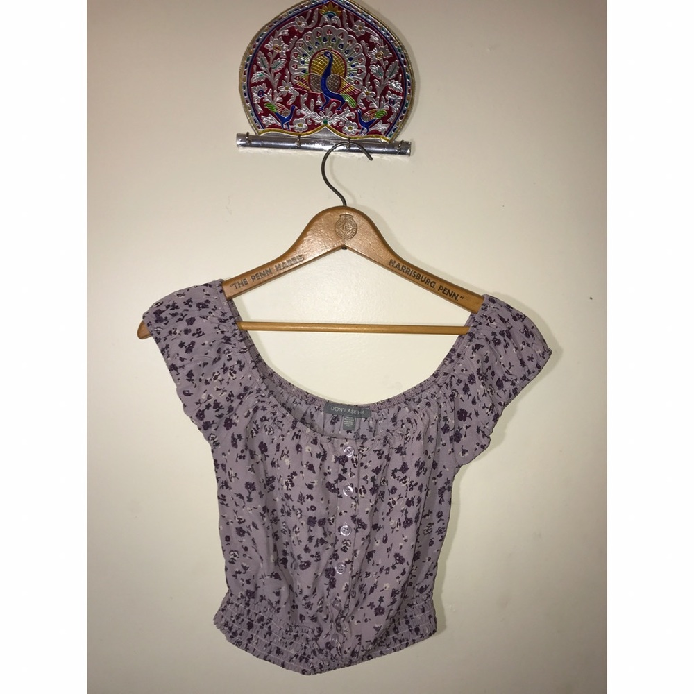 Off the shoulder floral top