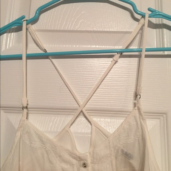 Garage White Tissue Tank Top - Picture 2 of 4