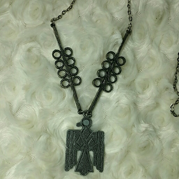 Vintage Boho Thunderbird Tribal Festival Necklace - Picture 2 of 5