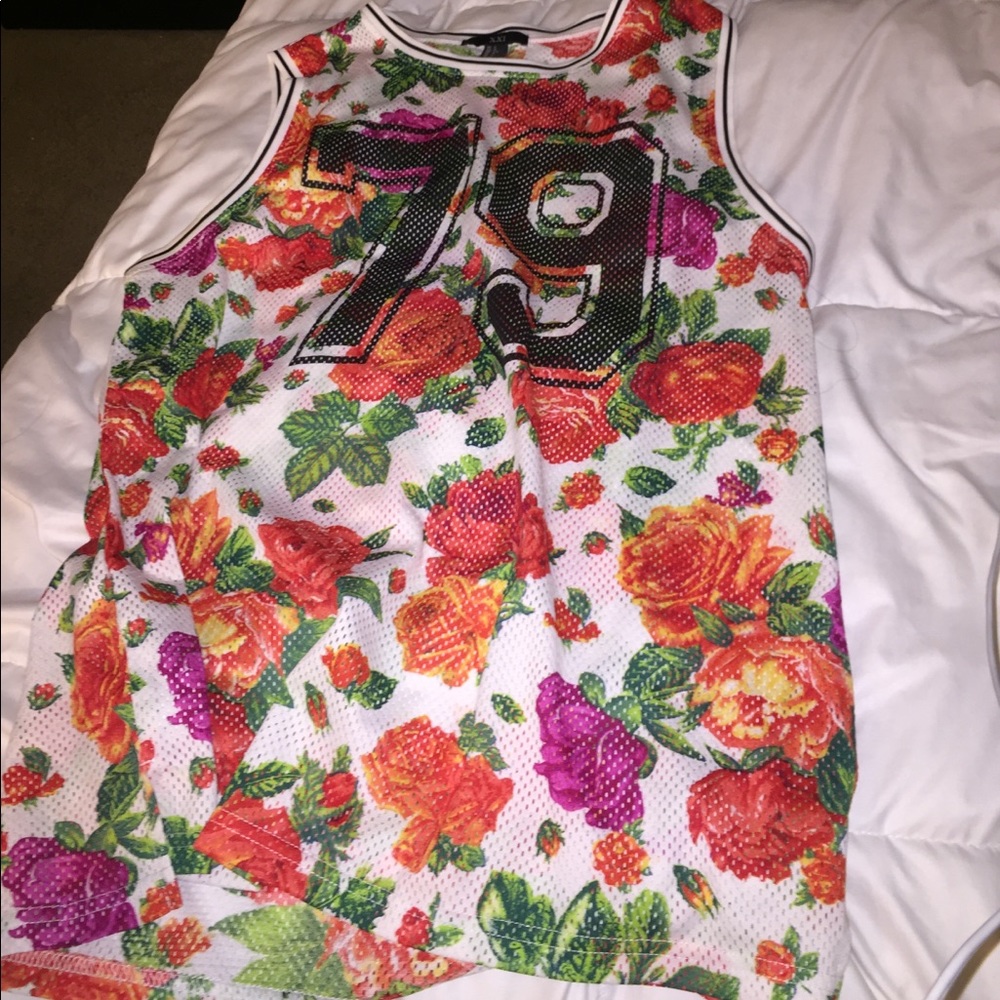 forever 21 floral jersey