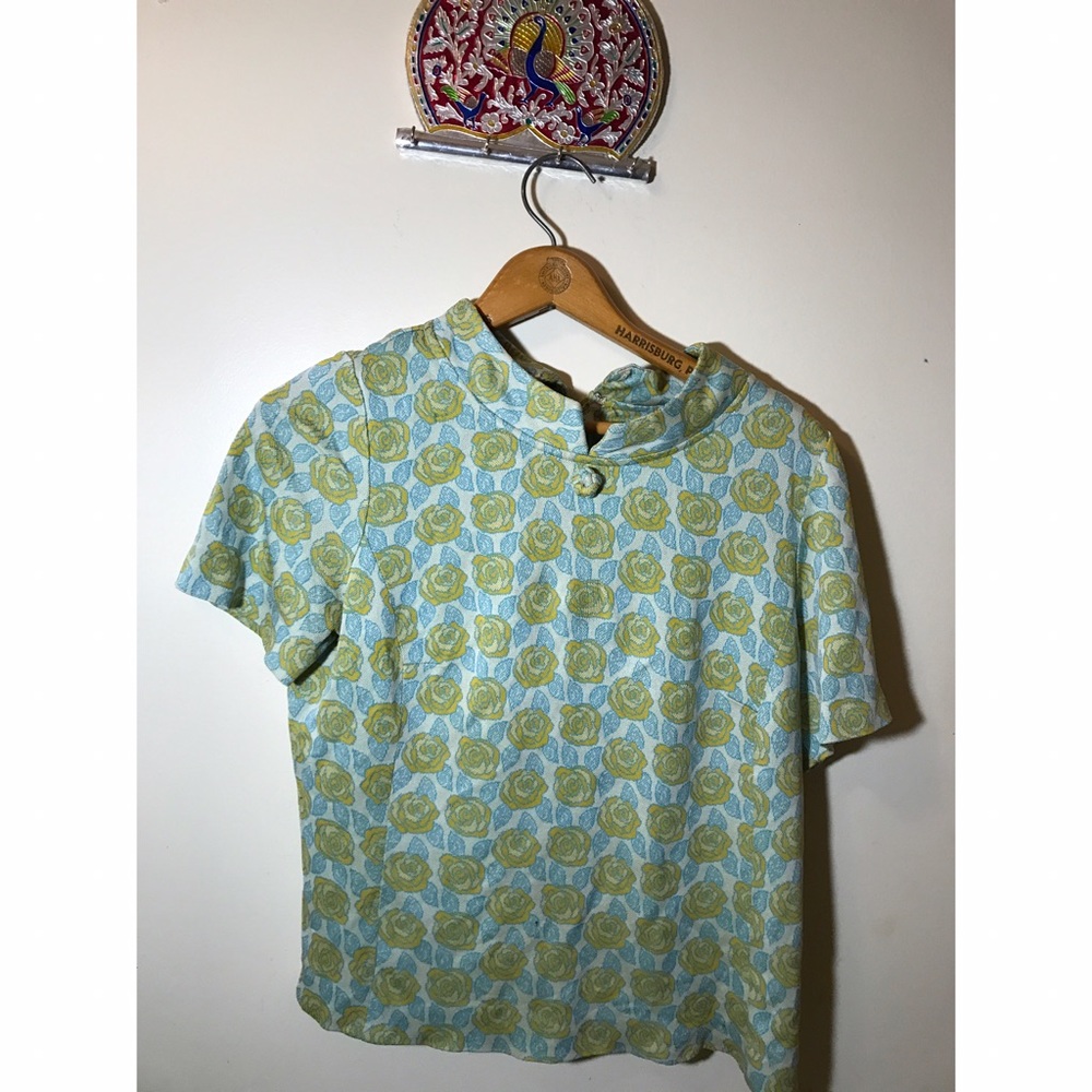 Vintage printed blouse