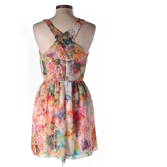 NWOT Watercolor Floral A-Line Dress by You - Picture 2 of 2