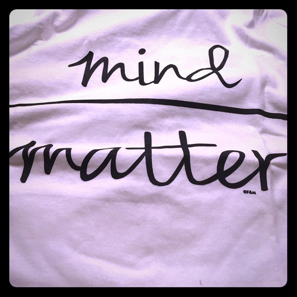Sale 💡Mind Over Matter x White tee - Men's