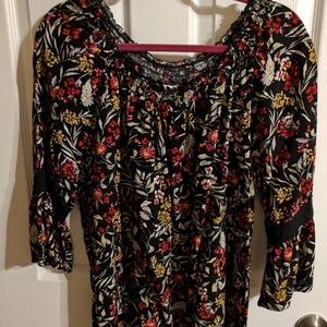 3/4 sleeve peasant blouse