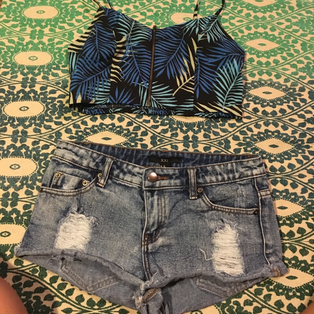 Forever 21 Distress Shorts