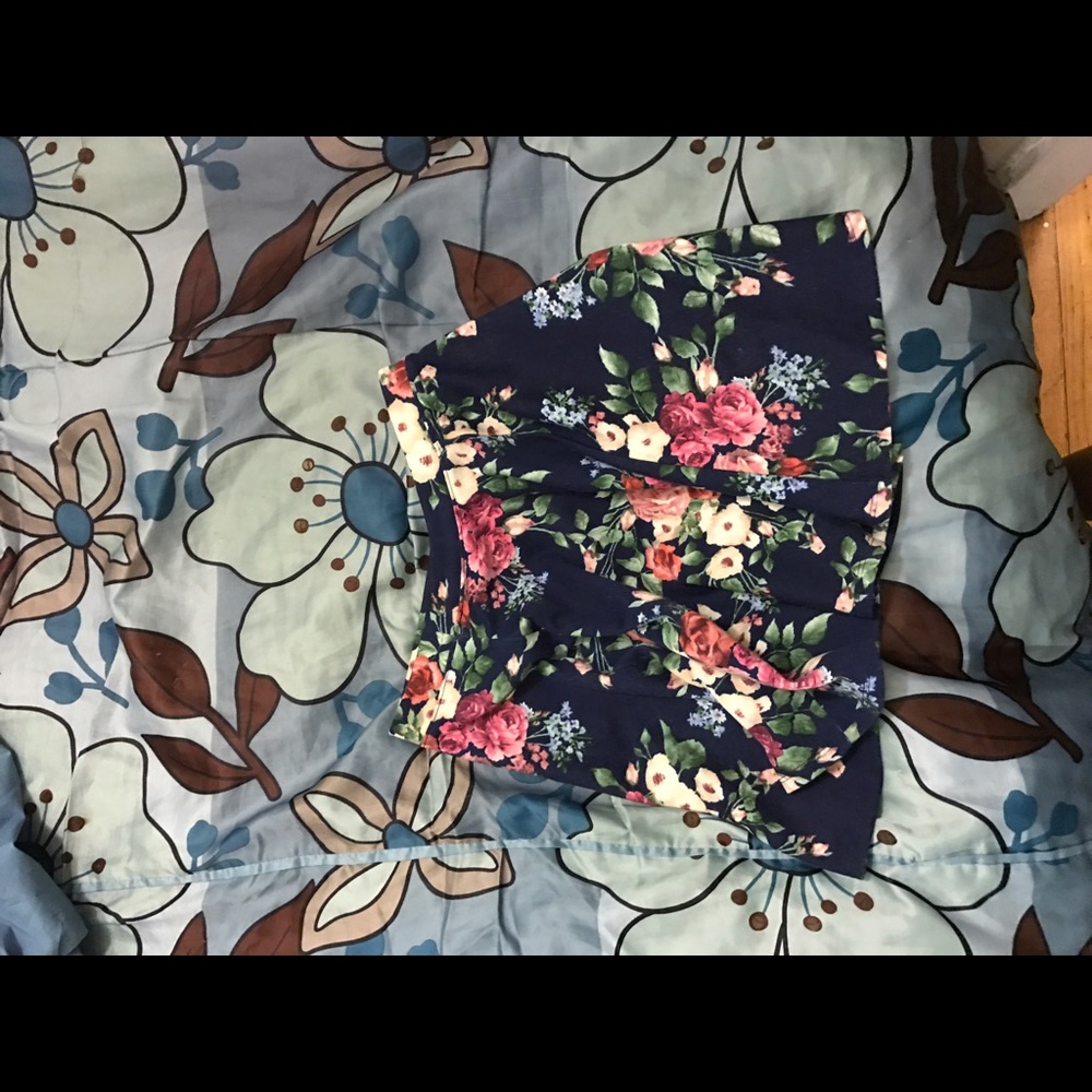 Floral skater skirt