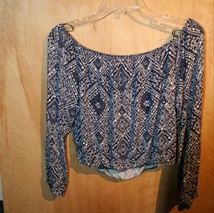 Off the shoulder crop top