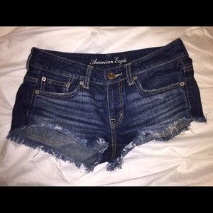 American Eagle denim darkwash cutoffs