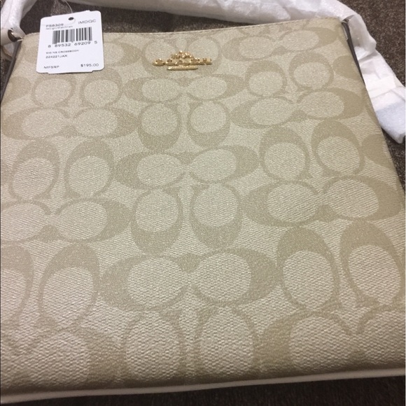 AUTHENTIC COACH CANVAS Leather CROSS-Body
