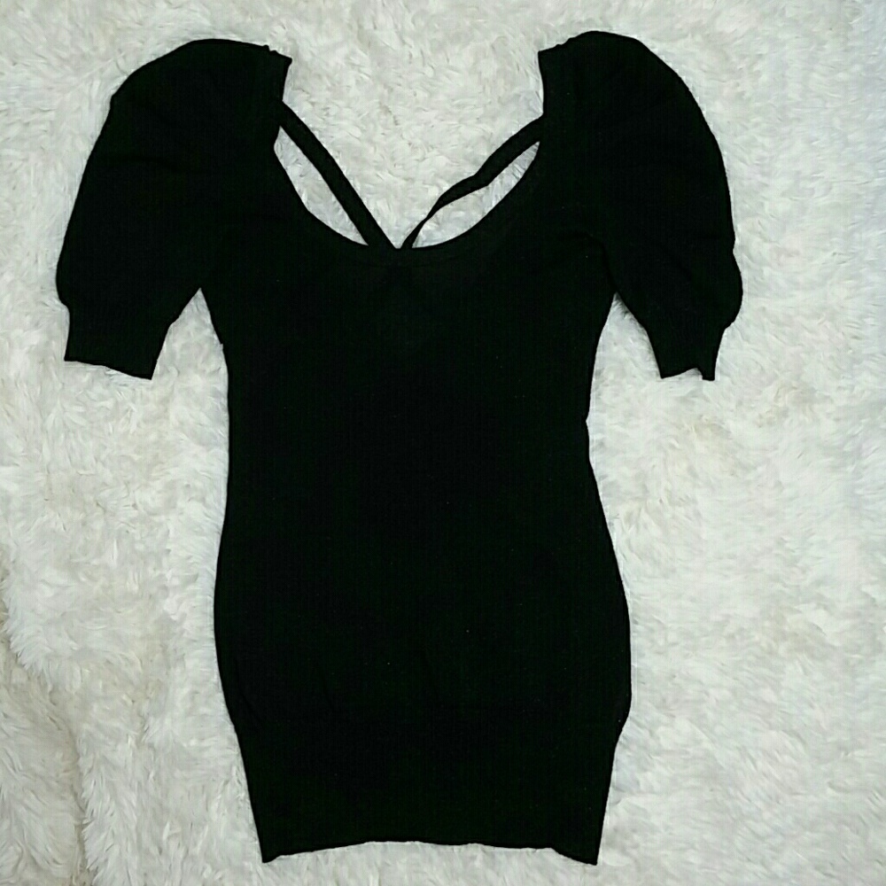 🍭sale🍭Guess glittery puff sleeve knit top