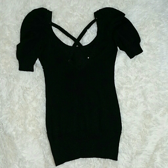 🍭sale🍭Guess glittery puff sleeve knit top - Picture 3 of 8