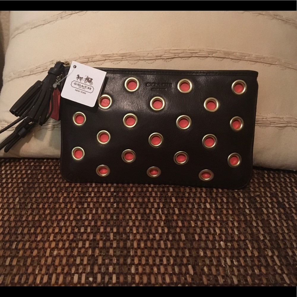 Coach Leather Wristlet with Original Tags