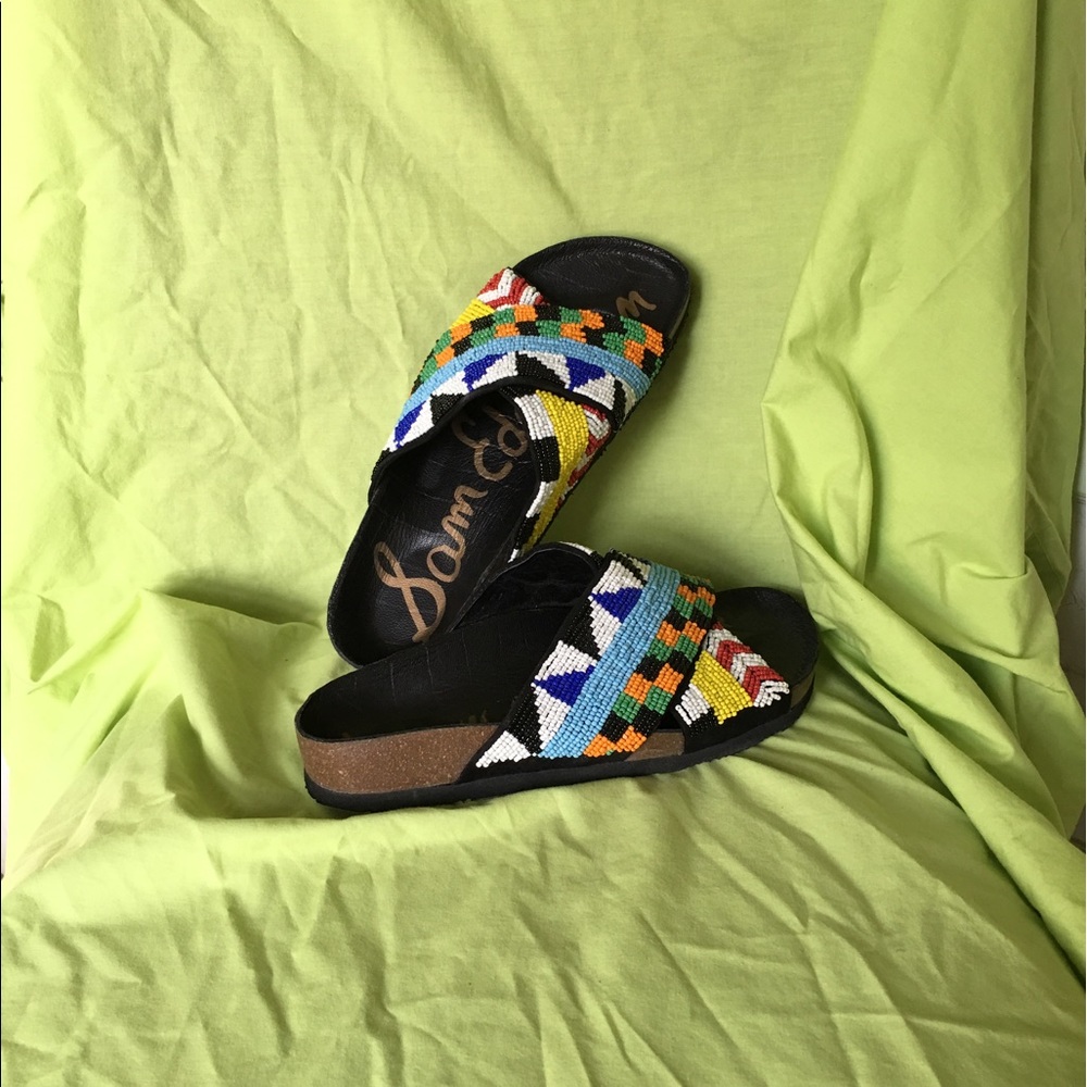 NWOT Sam Edelman Beaded Arley Slides