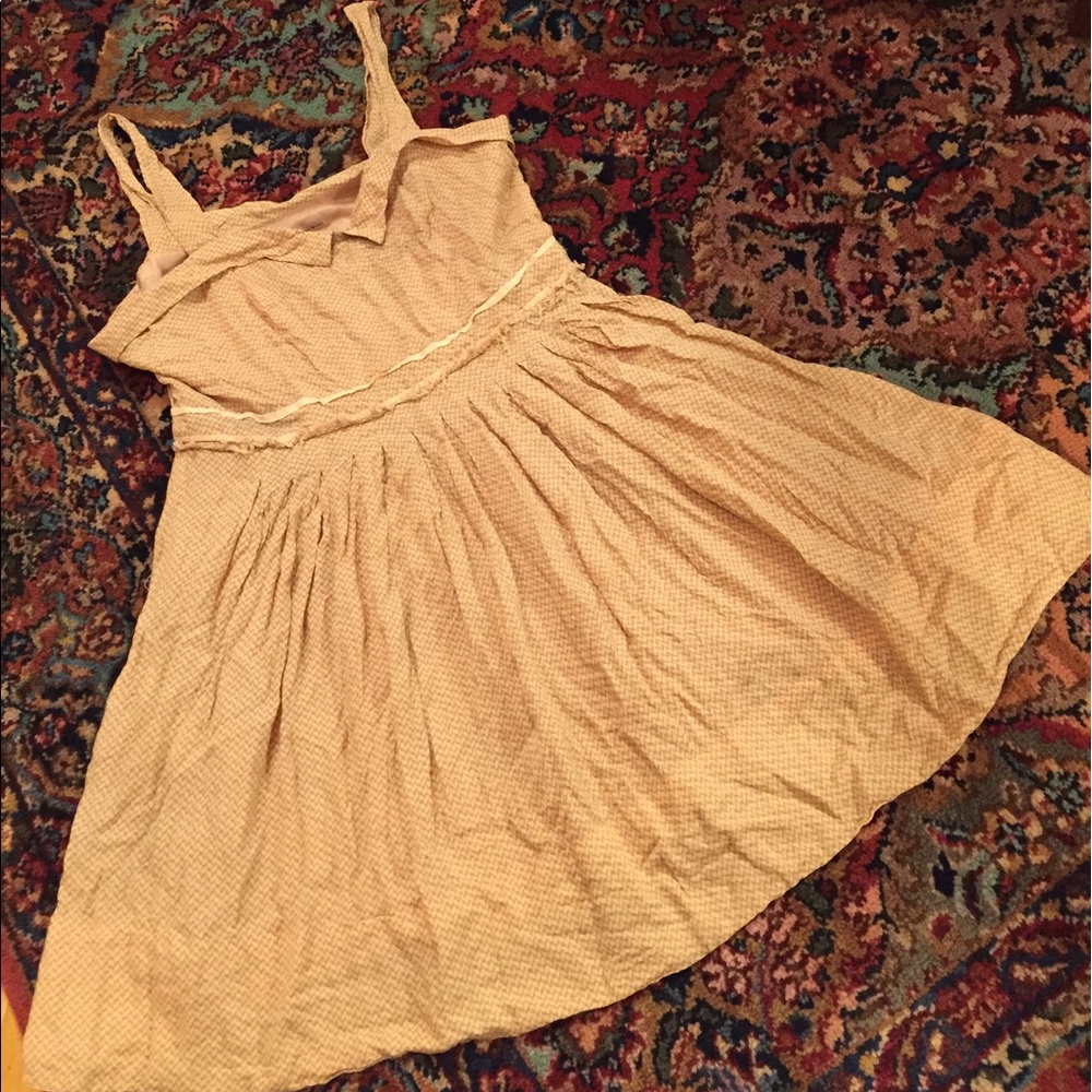 Ezra fully lined peach/beige rayon w/ cotton feel
