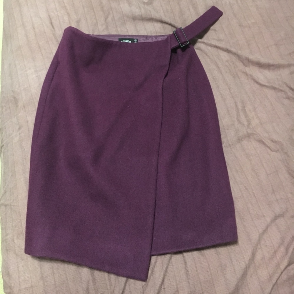 Kate Spade Saturday wool skirt in plum purple