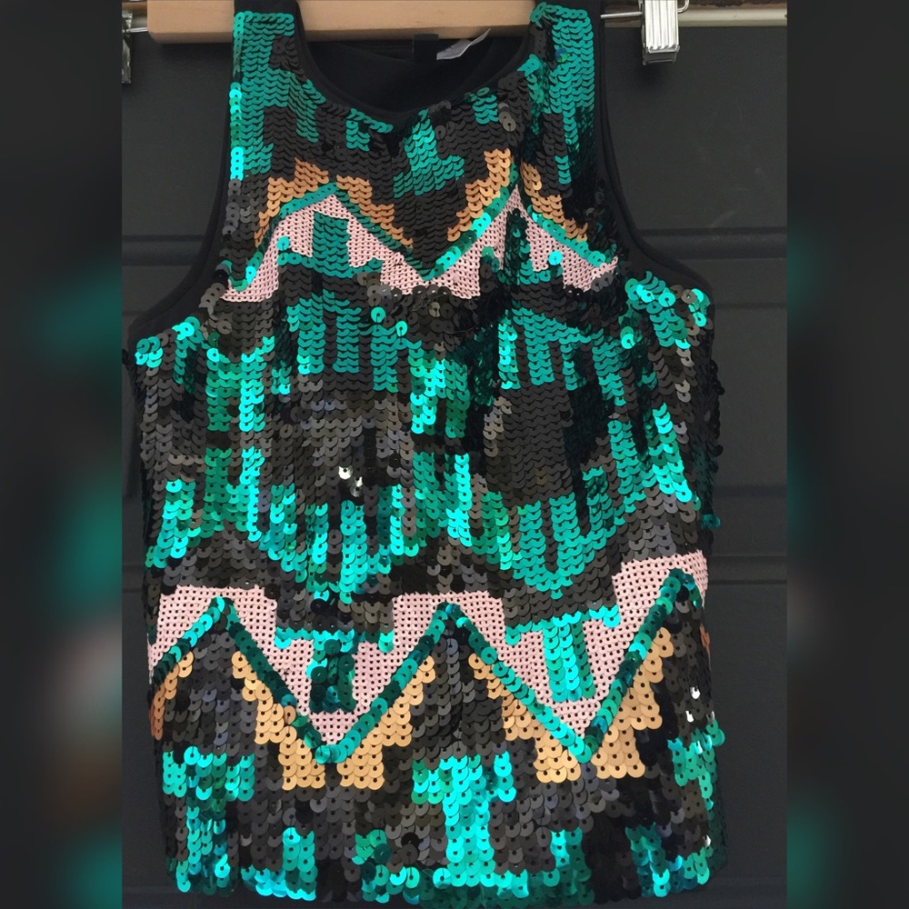 H&M Sequined Tank Top