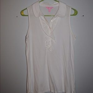 Lilly Pulitzer ruffle tank