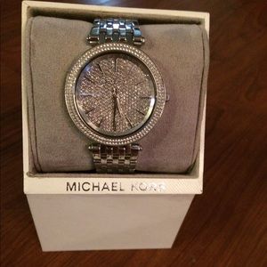 *ON HOLD*Authentic Michael Kors silver glitz watch