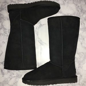 Tall Classic Black Uggs by UGG Australia