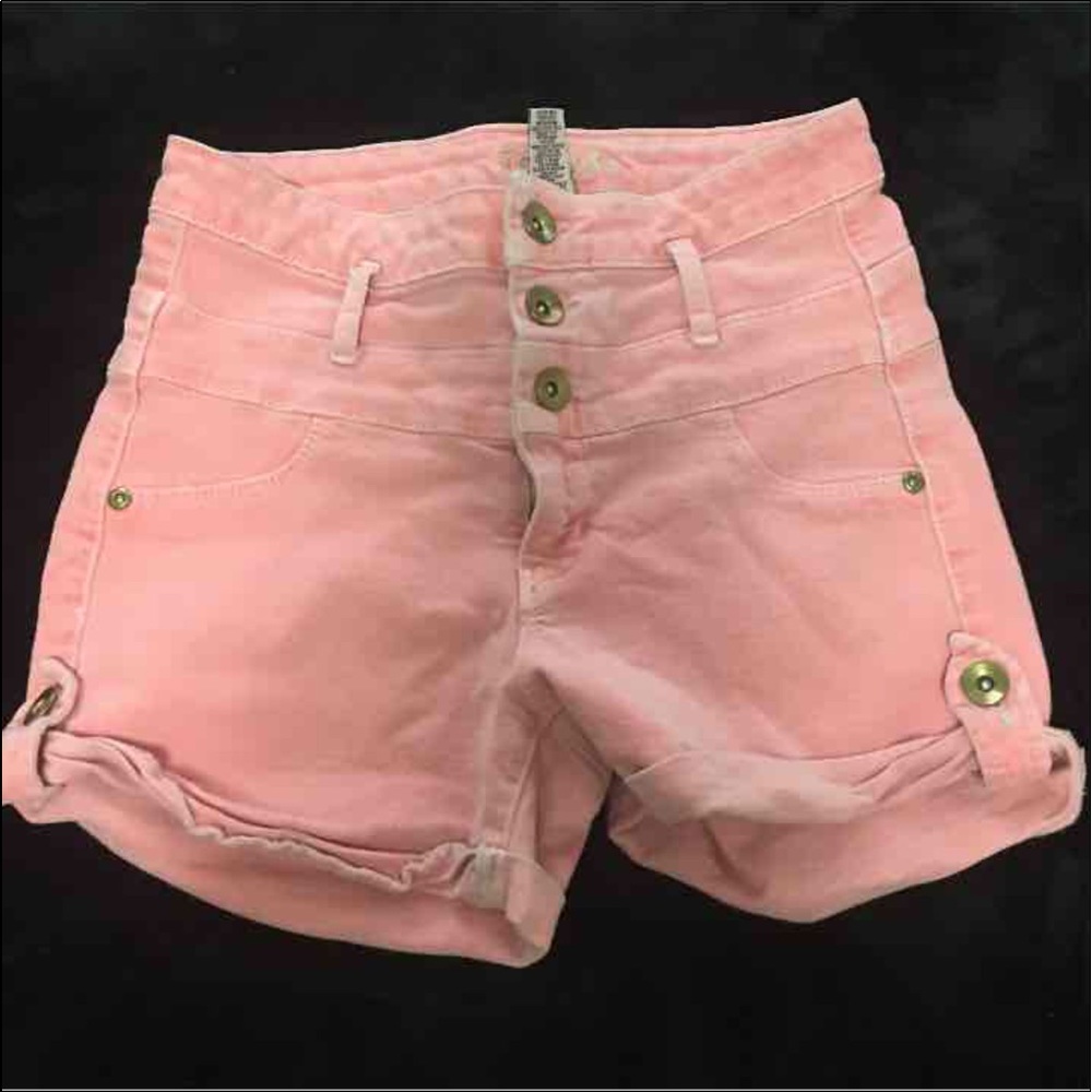 Light pink high waisted shorts