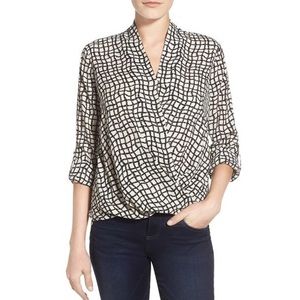 Wrap Blouse in Modern Net Design