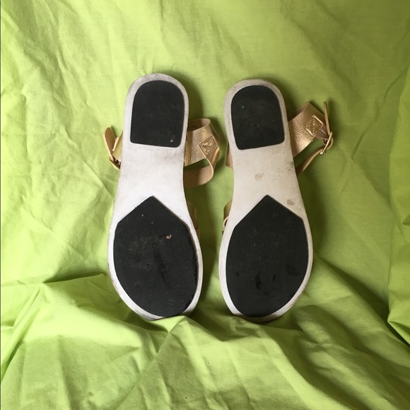 Girls Sam Edelman Gold Sandals - Picture 2 of 5