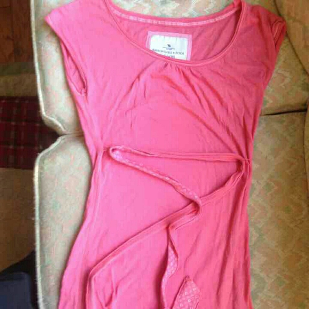 Pink Abercrombie top sz med