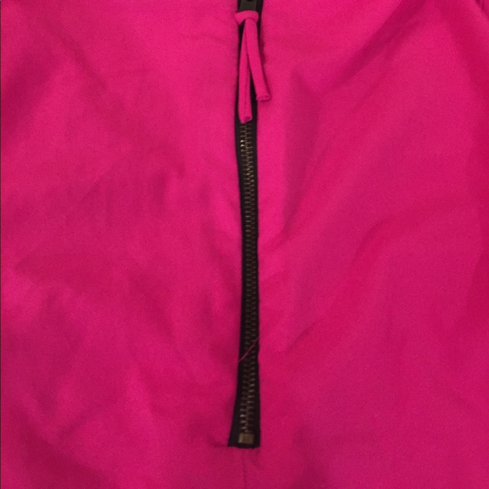 Zara Basic Raspberry Cap-Sleeve Blouse/Zipper Back - image 6