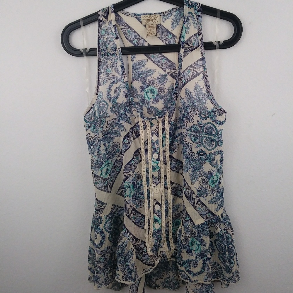 Eyelash Contour Womens Tank ~Festival Wear