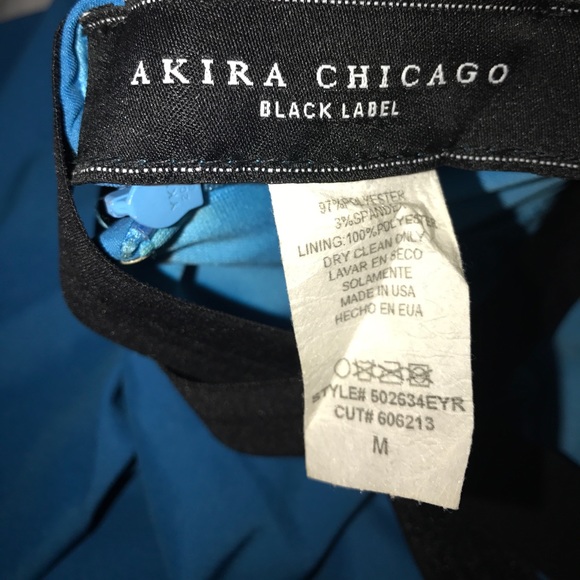 Ocean blue strappy Akira Dress - Picture 4 of 4