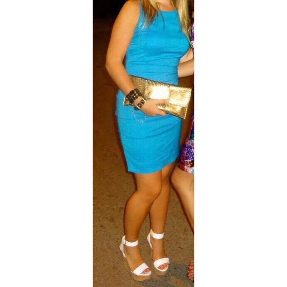 Ocean blue strappy Akira Dress - Picture 1 of 4
