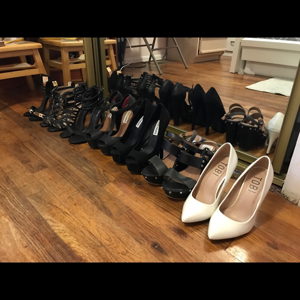 Heels, practically new without boxes