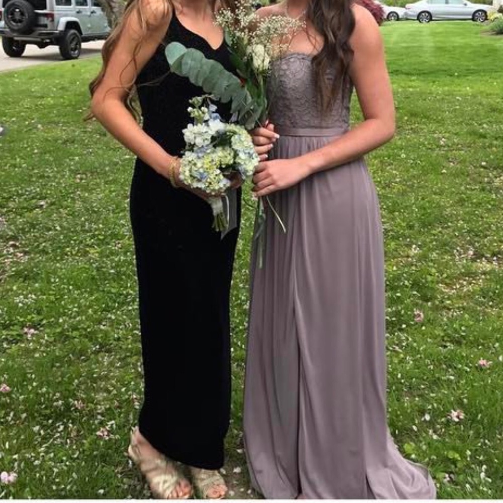 Strapless Lace Prom Dress