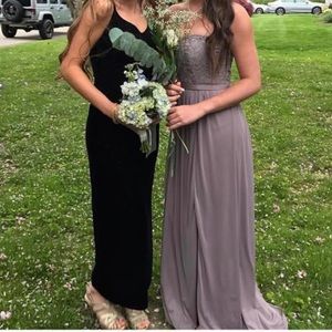 Strapless Lace Prom Dress