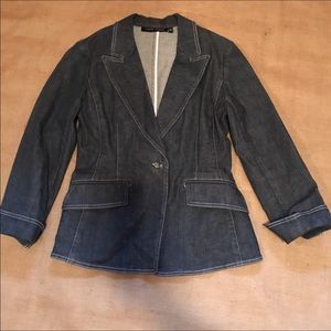 ✔️NWOT ANNE KLEIN New York Denim Jacket Sz 6P