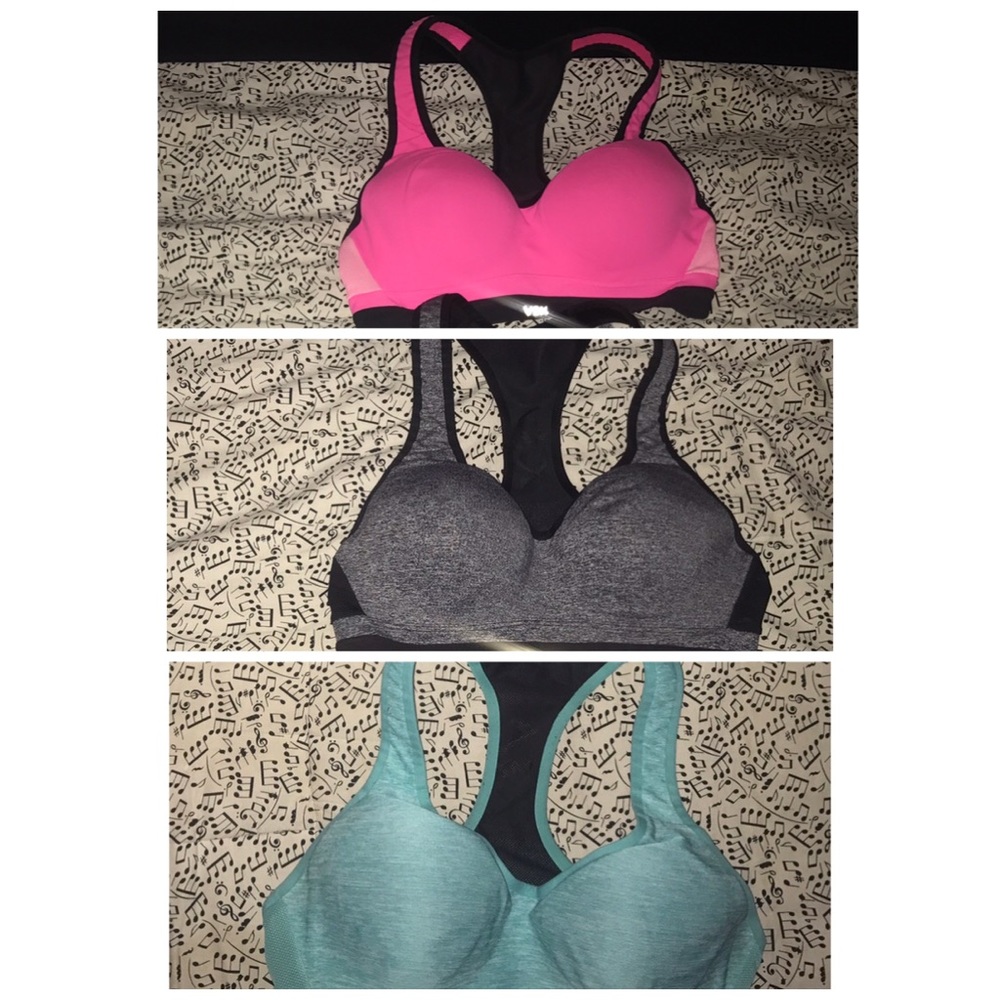 3 VS Sports bras 36B