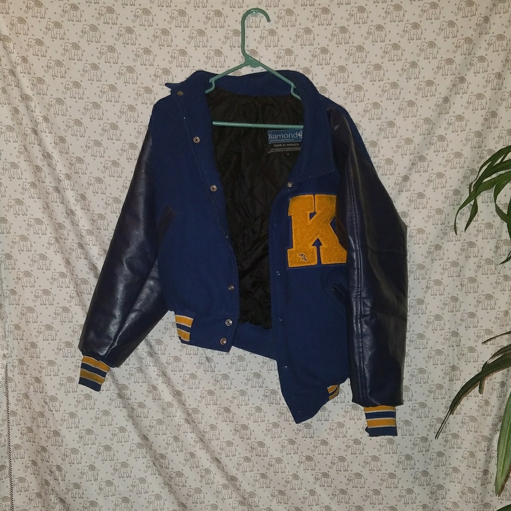 Blue & gold letterman