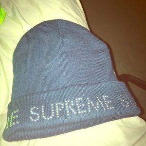 Blue Supreme Beanie
