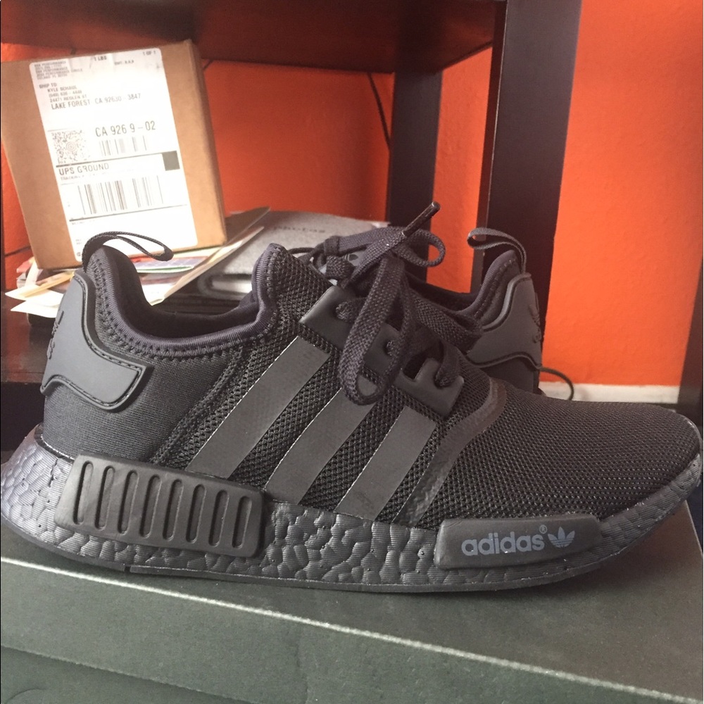 SOLD; Triple Black NMD_R1 Adidas