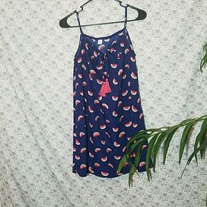 Watermelon print shift dress